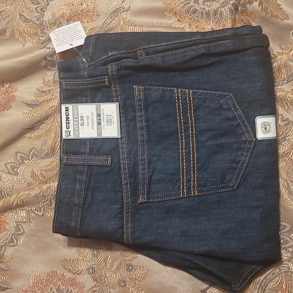 Cinch silver label slim 40x32 blue